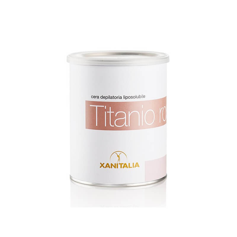 Cera descartável lipossolúvel Titanium Rose em pote de 800ml - Áreas Sensíveis