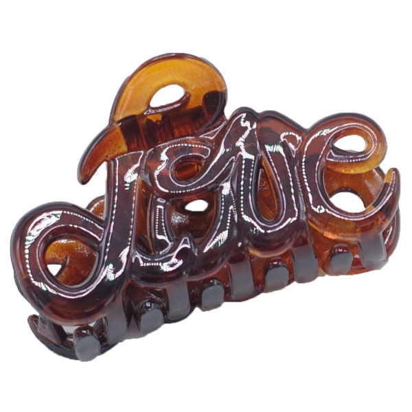 Pinza de cangrejo Mink Love Stella Verde 5,5 cm Pinza de cangrejo Mink Love Stella Verde 5,5 cm