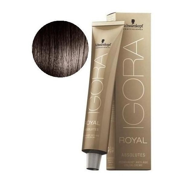 Igora Reale Assoluti 4-50 Media lunghezza Marrone Naturale Oro 60 ML Igora Reale Assoluti 4-50 Media lunghezza Marrone Naturale Oro 60 ML