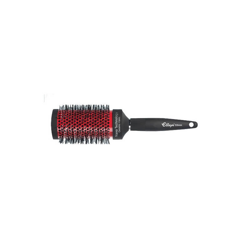 Escova redonda de cerâmica vermelha de 53mm.