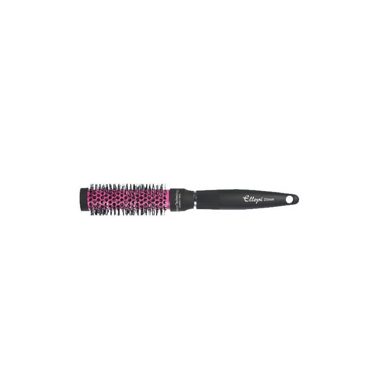 Ronde keramische borstel Fuchsia 25mm