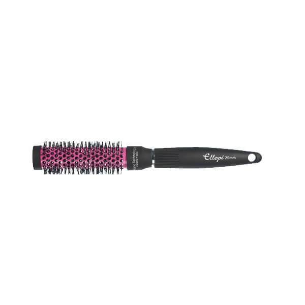 Brosse ronde céramique Fushia 25mm