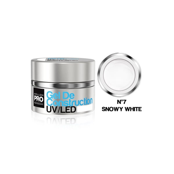 Gel de Construction UV/Led Mollon Pro 30 ml Snowy White -07