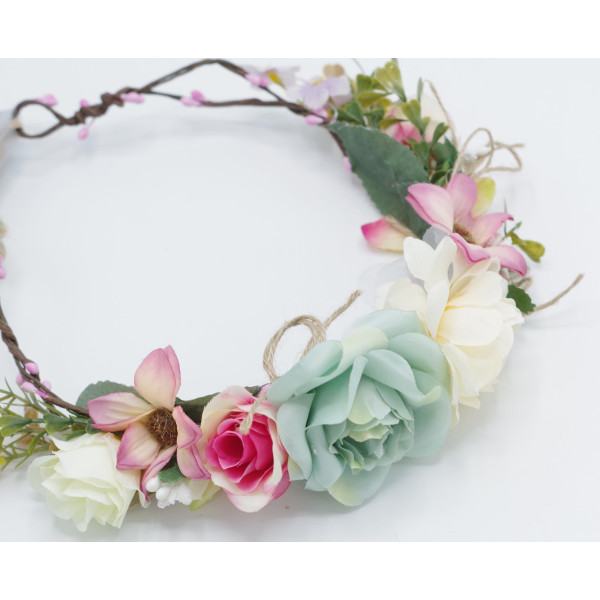 Crown Stella Green Fiori bianchi Crown Stella Green Fiori bianchi