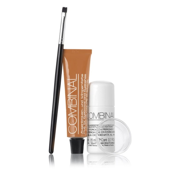 Kit coloration cils et sourcils combinal Chatain Clair