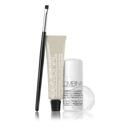 Kit coloração Combinal Cílios e Sobrancelhas Cinza / Acinzentado