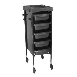 Mesa de servicio Milano negra