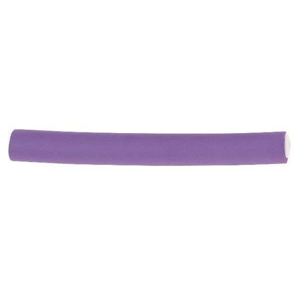 Pack of 12 Violet superflex curlers, 20 mm