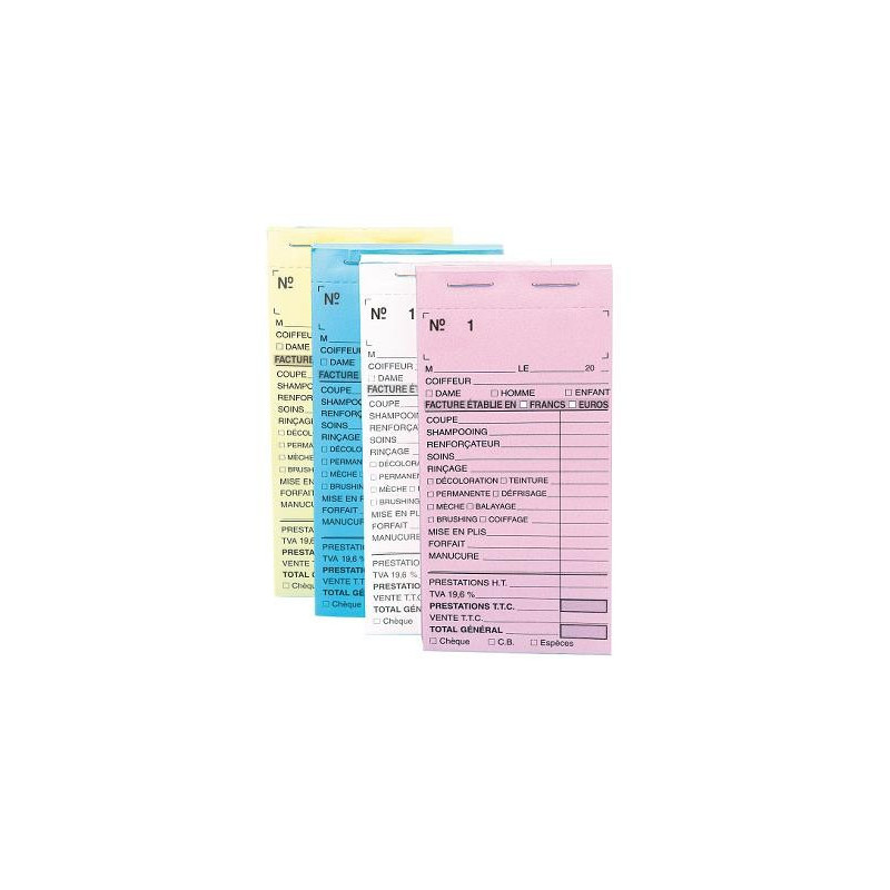 Pack of 10 Pink Cash Notebooks with numbers