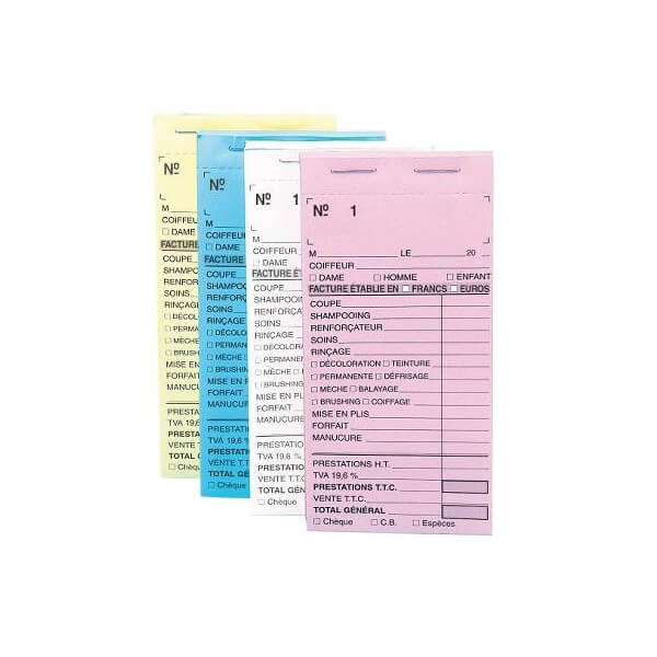 Pack of 10 Pink Cash Notebooks with numbers