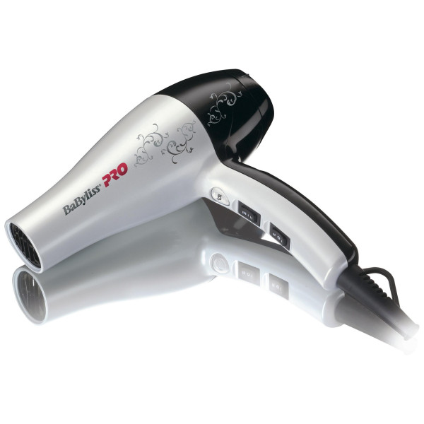 Sèche-cheveux Babyliss Pro pro light blanc et noir 2000W Sèche-cheveux Babyliss Pro pro light blanc et noir 2000W