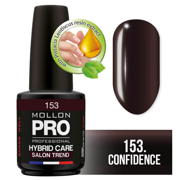 Semipermanente polacco ibrida cura 15ml Mollon Pro 153