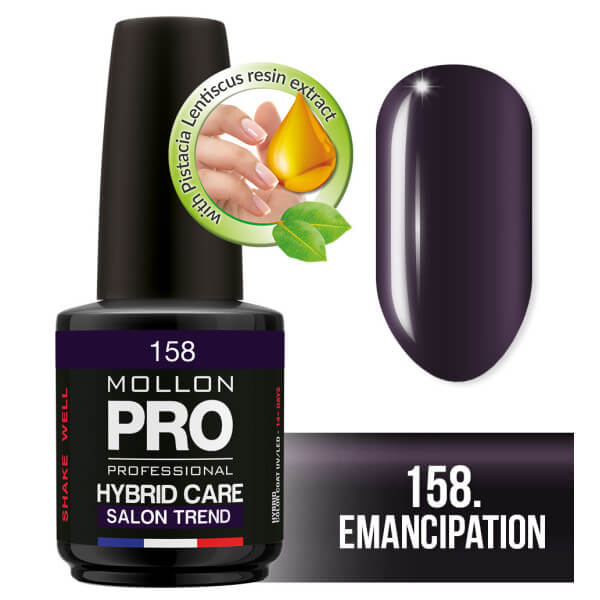 Verniz Híbrido de Cuidado Semi-Permanente Mollon Pro 15ml 158 Verniz Híbrido de Cuidado Semi-Permanente Mollon Pro 15ml 158