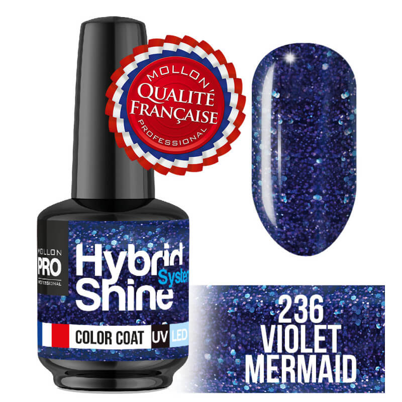 Mini Vernis Semi-Permanent Hybrid Shine Mollon Pro 236