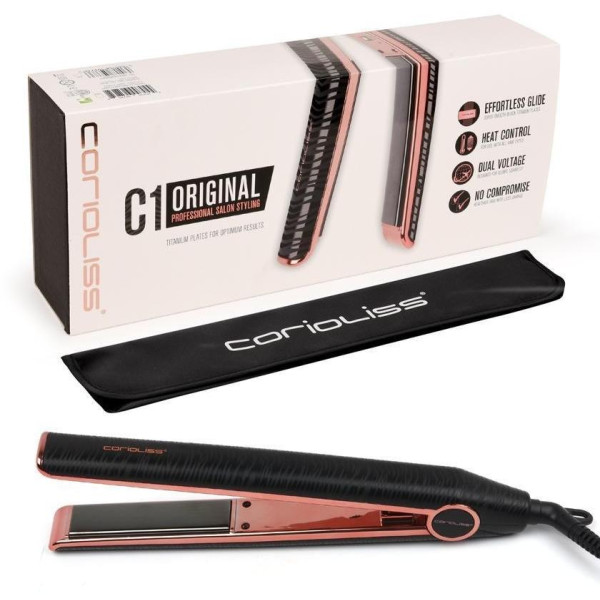 Enderezadora Titanium Corioliss C1 Rose de la cebra