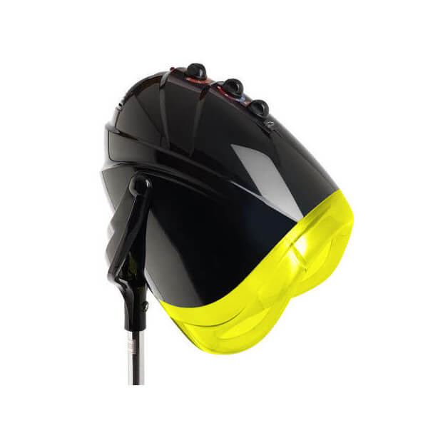 Alizeo zwarte permanentkrulhelm Alleen hoofd Alizeo zwarte permanentkrulhelm Alleen hoofd