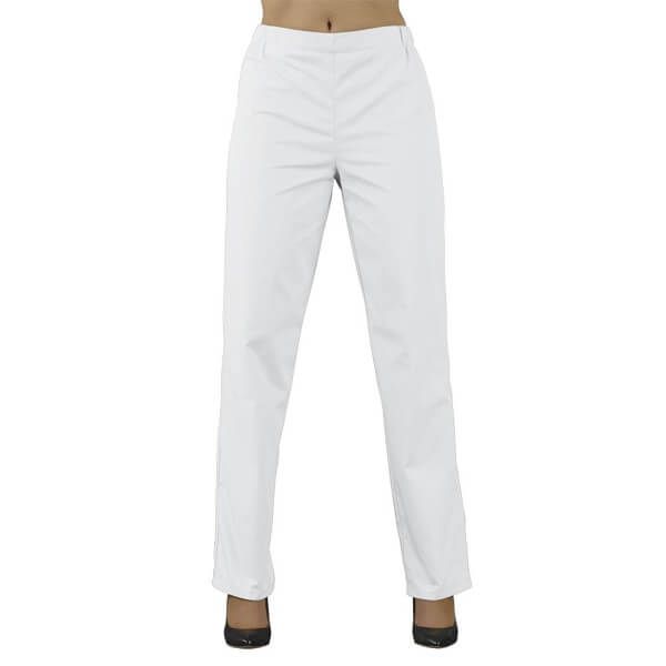 Pantalon esthétique blanc taille L