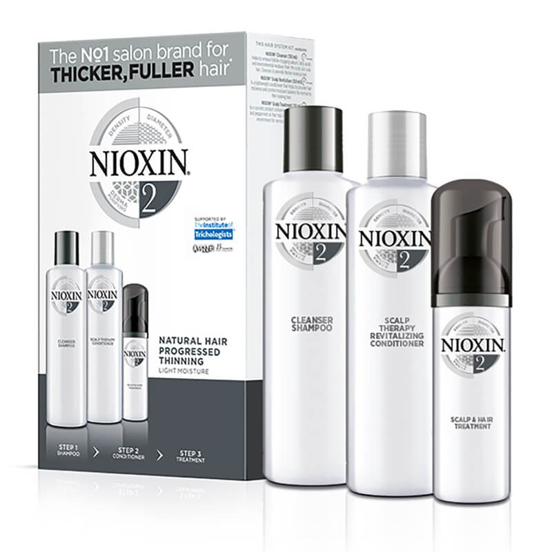 kit soin nioxin n°2 cheveux Visiblements fins et naturels