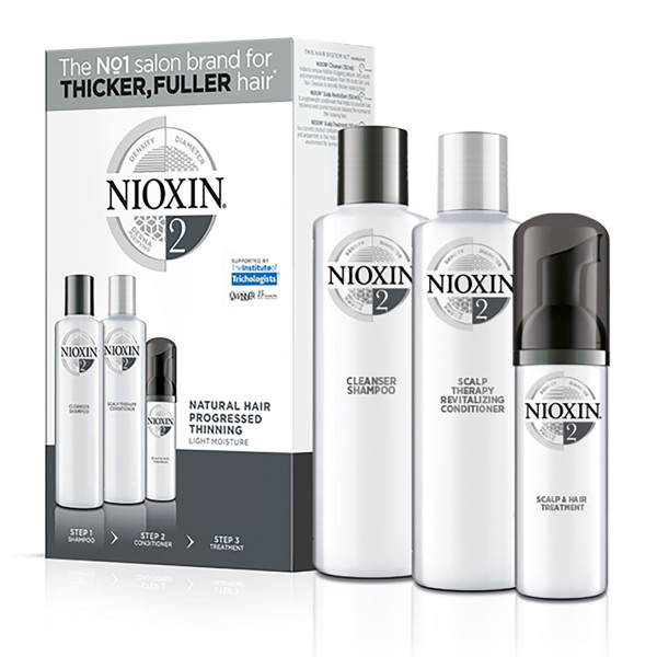 Nioxin kit para el cuidado del cabello N°2 Visiblements propósitos y natural