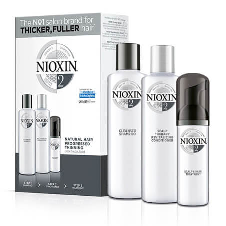 Confezione cura Nioxin N°2 - Capelli visibilmente radi, fini e naturali