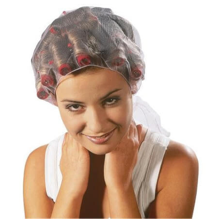 Véu Azul de Tule com Penteado