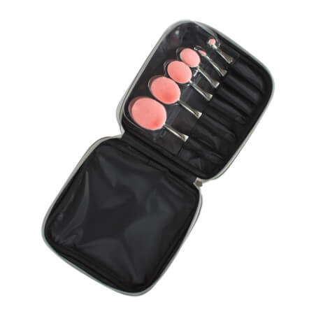 Conjunto de 6 pincéis de maquiagem Peggy Sage O'brush + estojo