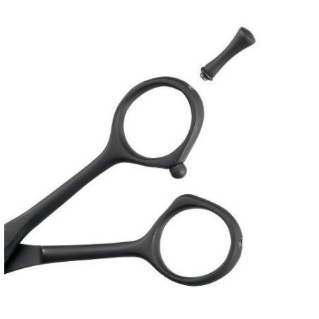 Barber Sky black Japanese stainless steel scissors Size 5