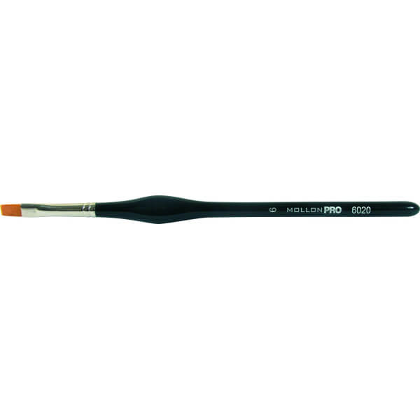 Platte Afgeschuinde UV-Gel Penseel Mollon Pro 10/6 mm Platte Afgeschuinde UV-Gel Penseel Mollon Pro 10/6 mm