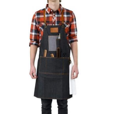 Schort in macho denim Barburys