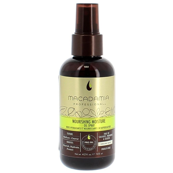 Macadamia Oil Spray Huile Hydratant et Nourrissant 125 ML Macadamia Oil Spray Huile Hydratant et Nourrissant 125 ML