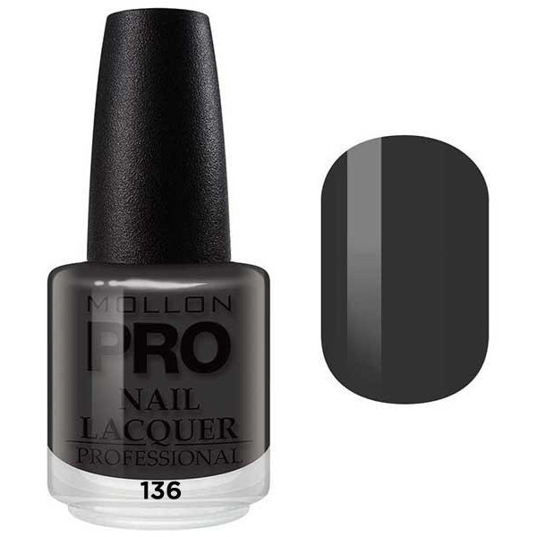 Vernice eleganza classica 15 ml Mollon Pro Grafite - 136 Vernice eleganza classica 15 ml Mollon Pro Grafite - 136