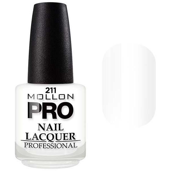 laca clásica 15 ml Mollon Pro Blanco Elegance - 211 laca clásica 15 ml Mollon Pro Blanco Elegance - 211