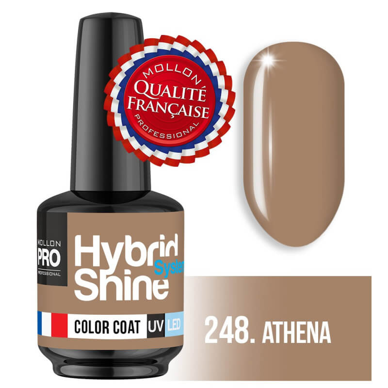 Mini Smalto semi-permanente Hybrid Shine Mollon Pro (Per colore) Athena - 248