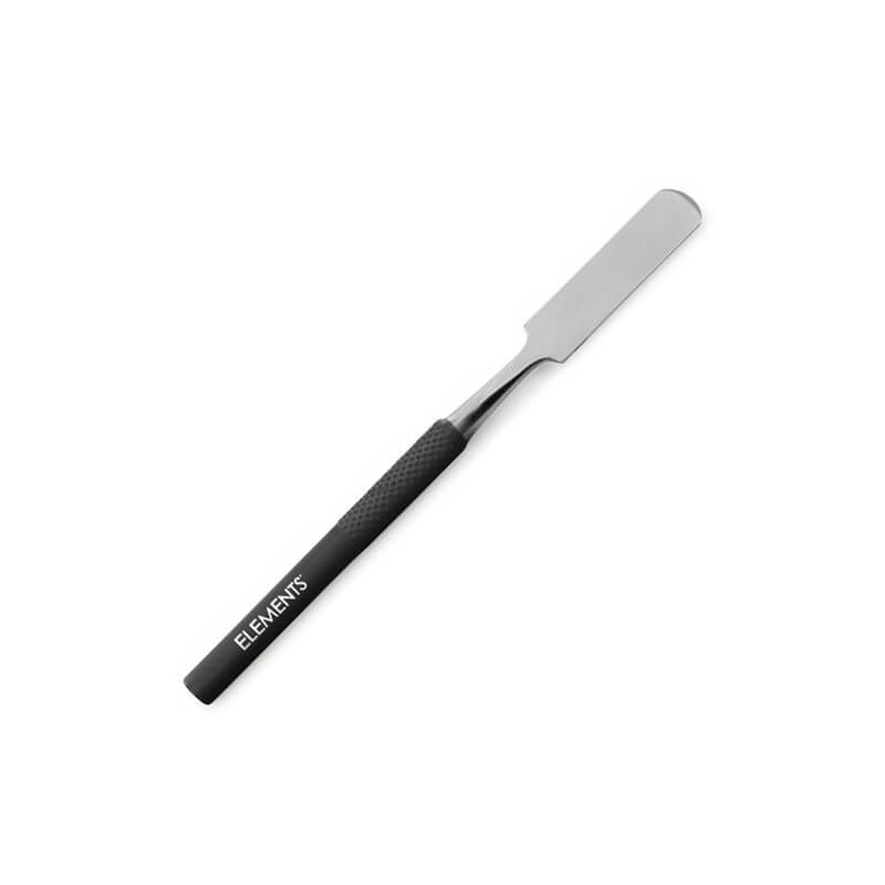 Mini white metal spatula Elements - 9 cm