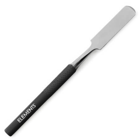 Mini white metal spatula Elements - 9 cm