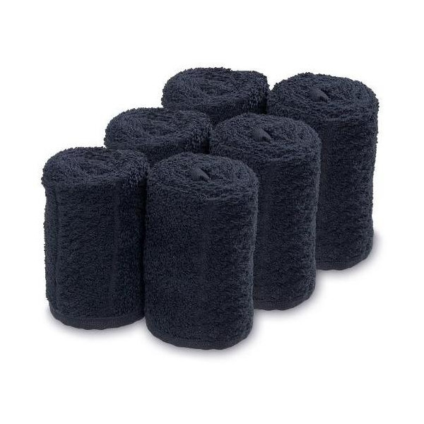 Lot 6 Serviettes Barburys Noires 20 X 70 cm Lot 6 Serviettes Barburys Noires 20 X 70 cm
