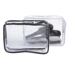 Transparante etui met zwarte randen 600027402