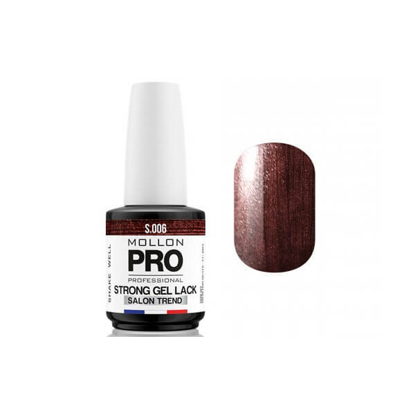 Vernis Permanent Soak Off Strong Gel Lack Mollon Pro 12ml Zircon Crystal - 06 Vernis Permanent Soak Off Strong Gel Lack Mollon Pro 12ml Zircon Crystal - 06