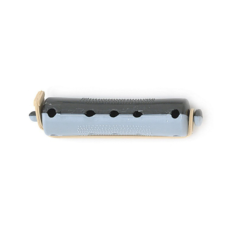 Lockenwickler für Dauerwellen, kurz, Grau/Schwarz, ∅ 15 mm.
