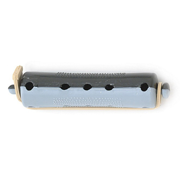 Lockenwickler für Dauerwellen, kurz, Grau/Schwarz, ∅ 15 mm.
