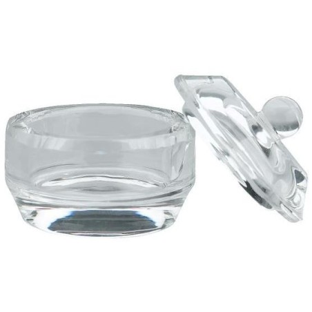 Godet en verre avec couvercle 15ML Sibel