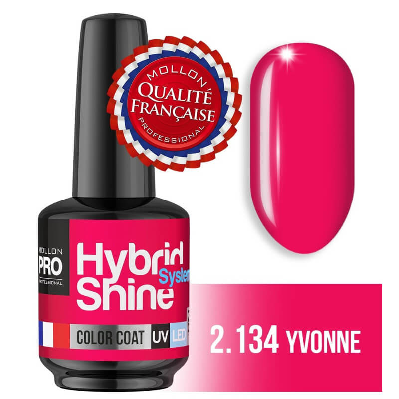 Semi-Permanent Mini Varnish Hybrid Shine Mollon Pro 8ml Raspberry 2/138