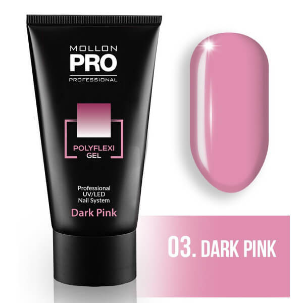 Cor gel suave rosa PolyFlexi Gel 60 ml