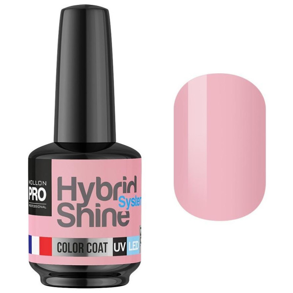 Mini-Smalto semi-permanente Hybrid Shine Mollon Pro Rose 2/03 Mini-Smalto semi-permanente Hybrid Shine Mollon Pro Rose 2/03