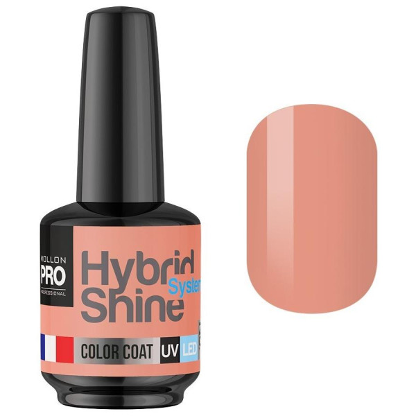 Mini Vernis Semi-Permanent Hybrid Shine Mollon Pro 8ml Nude Powder 2/128 Mini Vernis Semi-Permanent Hybrid Shine Mollon Pro 8ml Nude Powder 2/128