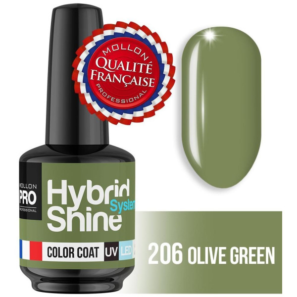 Mini smalto semi-permanente Hybrid Shine Olive Green 206 Mini smalto semi-permanente Hybrid Shine Olive Green 206