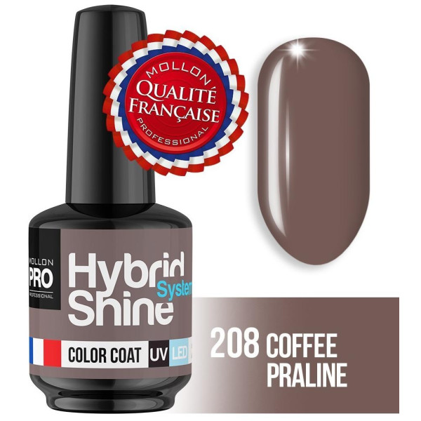 Mini Vernis Semi-Permanent Hybrid Shine Coffee Praline 2/208 Mini Vernis Semi-Permanent Hybrid Shine Coffee Praline 2/208
