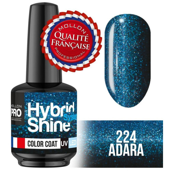 Mini-Lack Semi-Permanent Glanz Mollon Pro Hybrid 8ml Adara - 224 Mini-Lack Semi-Permanent Glanz Mollon Pro Hybrid 8ml Adara - 224