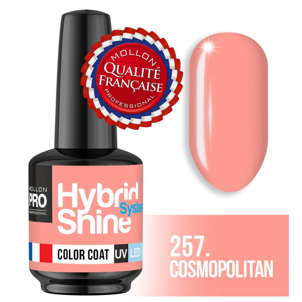 Mini Varnish Semi-Permanent Hybrid Shine Mollon Pro 8ml (By Color) 257 Cosmopolitan