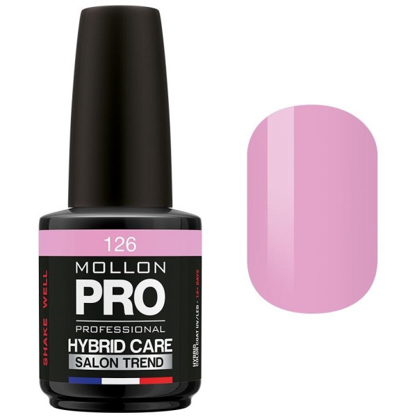 Semi-permanente Politur Hybrid Mollon Pro Care 15ml Viviane - 126 Semi-permanente Politur Hybrid Mollon Pro Care 15ml Viviane - 126